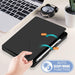 For iPad 10th Gen 10.9 Case Origami Stand PU Leather Tablet Case - Black - buy-cases