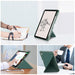 For iPad 10th Gen 10.9 Case Origami Stand PU Leather Tablet Case - Blackish Green - buy-cases