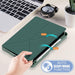 For iPad 10th Gen 10.9 Case Origami Stand PU Leather Tablet Case - Blackish Green - buy-cases