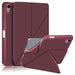 For iPad 10th Gen 10.9 Case Origami Stand PU Leather Tablet Case Auto Wake / Sleep Pen Slot Protective Cover - Wine Red - buy-cases