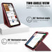 For iPad 10th Gen 10.9 Case Origami Stand PU Leather Tablet Case Auto Wake / Sleep Pen Slot Protective Cover - Wine Red - buy-cases