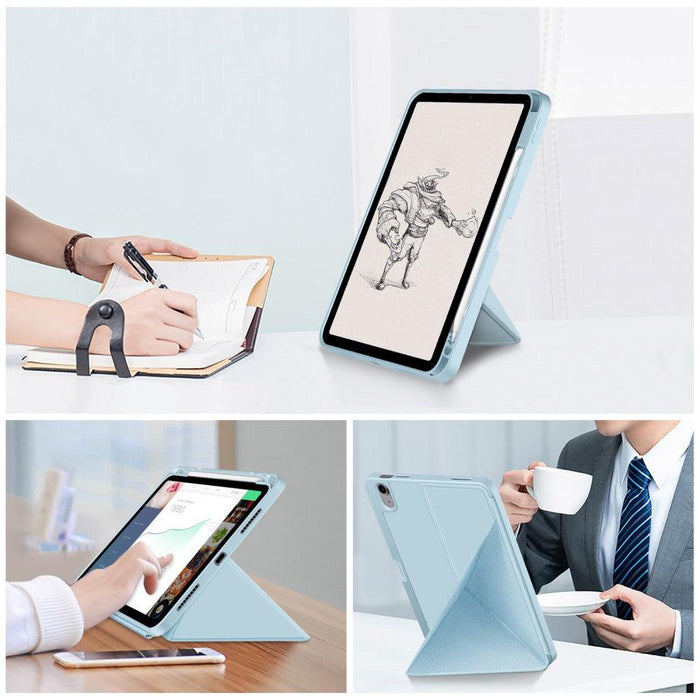 For iPad 10th Gen 10.9 Case Origami Stand PU Leather Tablet Case - Sky Blue - buy-cases