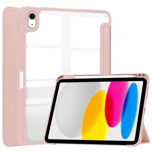 For iPad 10th Gen 10.9 Case Shockproof Tablet Case PU Leather - Rose Gold - buy-cases