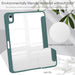 For iPad 10th Gen 10.9 Case Shockproof Tablet Case PU Leather - Blackish Green - buy-cases