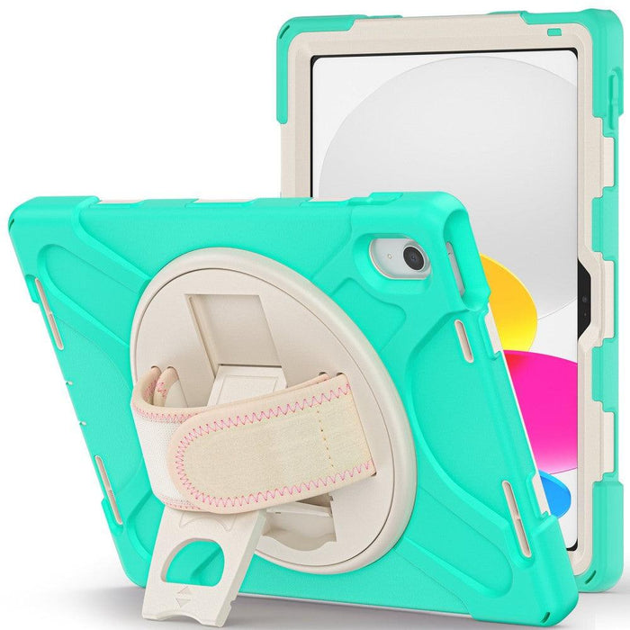 For iPad 10th Gen 10.9 Case Kickstand PC + Silicone Tablet Case - Mint Green - buy-cases