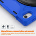 For iPad 10th Gen 10.9 Case Kickstand PC + Silicone Tablet Case - Blue - buy-cases