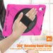 For iPad 10th Gen 10.9 Case Kickstand PC + Silicone Tablet Case - Rose - buy-cases