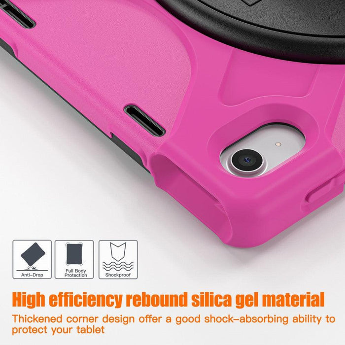 For iPad 10th Gen 10.9 Case Kickstand PC + Silicone Tablet Case - Rose - buy-cases