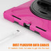 For iPad 10th Gen 10.9 Case Kickstand PC + Silicone Tablet Case - Rose - buy-cases