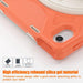 For iPad 10th Gen 10.9 Case Kickstand PC + Silicone Tablet Case - Orange - buy-cases