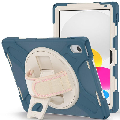 For iPad 10th Gen 10.9 Case Kickstand PC + Silicone Tablet Case - Cornflower Blue - buy-cases