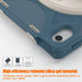 For iPad 10th Gen 10.9 Case Kickstand PC + Silicone Tablet Case - Cornflower Blue - buy-cases