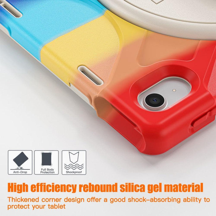 For iPad 10th Gen 10.9 Case Kickstand PC + Silicone Tablet Case - Colorful Red - buy-cases