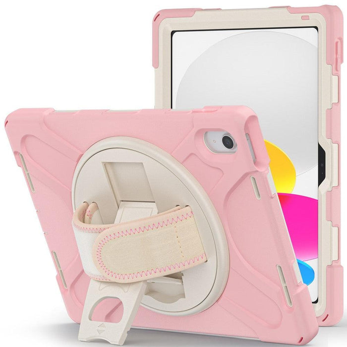 For iPad 10th Gen 10.9 Case Kickstand PC + Silicone Tablet Case - Pink - buy-cases