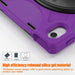 For iPad 10th Gen 10.9 Case Kickstand PC + Silicone Tablet Case - Purple - buy-cases