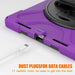 For iPad 10th Gen 10.9 Case Kickstand PC + Silicone Tablet Case - Purple - buy-cases