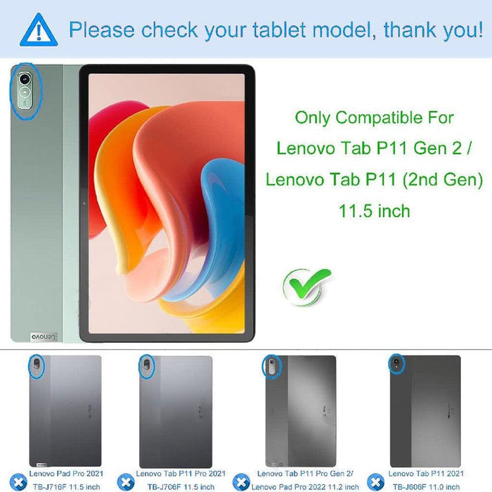 For Lenovo Tab P11 Gen 2 11.5 tb350fu case Slim Protective Tablet Reinforced Corners Shockproof Soft TPU Transparent Tablet Cover - buy-cases