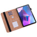 For Lenovo Tab P11 Gen 2 11.5 tb350fu case Line Imprinted Leather Protective Tablet Cover Stand - Green - buy-cases