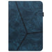 For Lenovo Tab P11 Gen 2 11.5 tb350fu case Line Imprinted Leather Protective Tablet Cover Stand - Blue - buy-cases