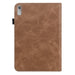 For Lenovo Tab P11 Gen 2 11.5 tb350fu case Line Imprinted Leather Protective Tablet Cover Stand - Brown - buy-cases