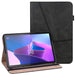 For Lenovo Tab P11 Gen 2 11.5 tb350fu case Line Imprinted Leather Protective Tablet Cover Stand - Black - buy-cases