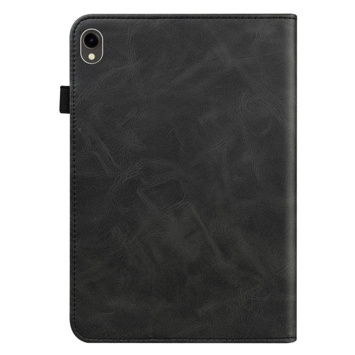 For Samsung Galaxy Tab S9 11 / S9 FE 10.9 case PU Stand Cover Line with Card Slots - Black - buy-cases