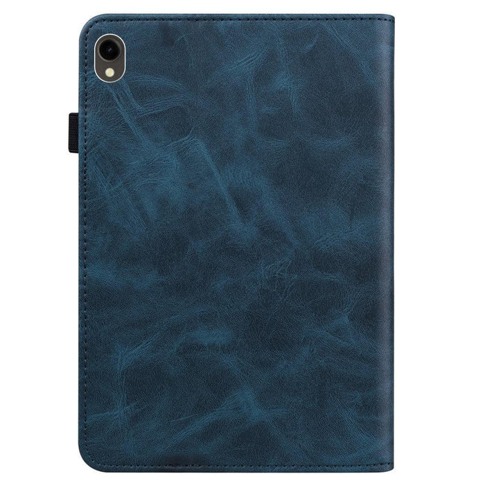 For Samsung Galaxy Tab S9 11 / S9 FE 10.9 case PU Stand Cover Line with Card Slots - Blue - buy-cases