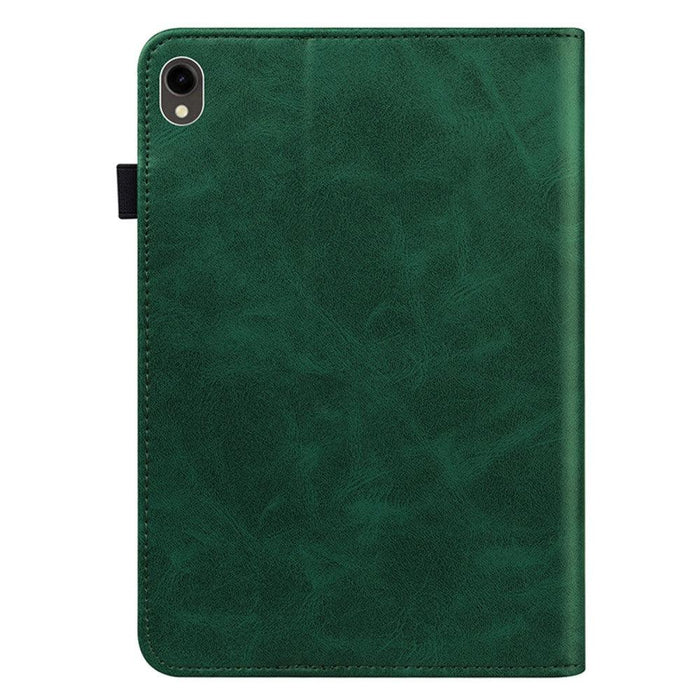 For Samsung Galaxy Tab S9 11 / S9 FE 10.9 case PU Stand Cover Line with Card Slots - Green - buy-cases