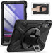 For Samsung Galaxy Tab S9 11 / S9 FE 10.9 case Silicone Kickstand Protective Cover - Black - buy-cases