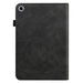 For Samsung Galaxy Tab A9 plus 11 case PU Leather Line Imprinted Tablet Cover with Card Slots - Black - buy-cases