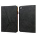 For Samsung Galaxy Tab A9 plus 11 case PU Leather Line Imprinted Tablet Cover with Card Slots - Black - buy-cases