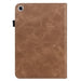 For Samsung Galaxy Tab A9 plus 11 case PU Leather Line Imprinted Tablet Cover with Card Slots - Brown - buy-cases