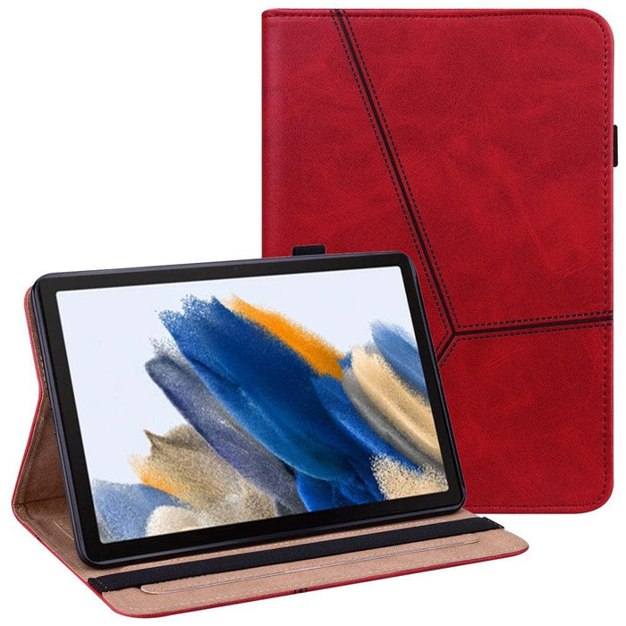 For Samsung Galaxy Tab A9 8.7 case PU Leather Stand Shell Card Holder Tablet Case - Red - buy-cases