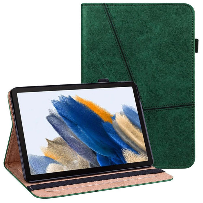 For Samsung Galaxy Tab A9 8.7 case PU Leather Stand Shell Card Holder Tablet Case - Green - buy-cases