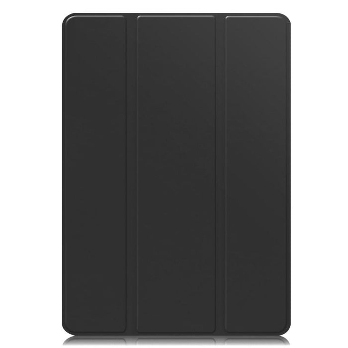 For Samsung Galaxy Tab S9 FE 10.9 Leather Case Tri-fold Stand Pen Slot Tablet Cover - Black - buy-cases