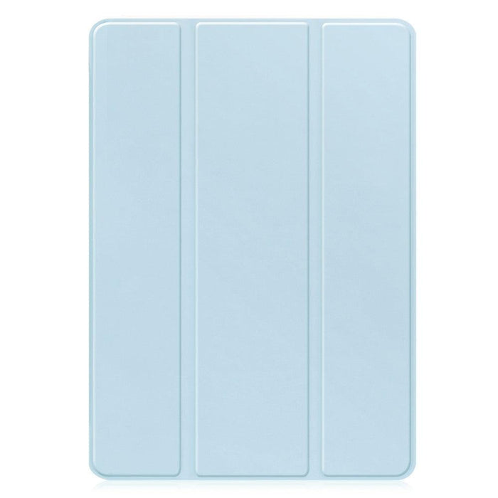 For Samsung Galaxy Tab S9 FE 10.9 Leather Case Tri-fold Stand Pen Slot Tablet Cover - Sky Blue - buy-cases