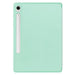 For Samsung Galaxy Tab S9 FE 10.9 Leather Case Tri-fold Stand Pen Slot Tablet Cover - Mint Green - buy-cases