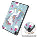 For Samsung Galaxy Tab A9 plus 11 case Pattern Printing PU Leather Tri-fold Stand Cover with Pen Slot - unicorn - buy-cases