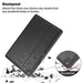 For Samsung Galaxy Tab A9 plus 11 case Shockproof Card Slot PU Tablet Cover with Stand - Black - buy-cases