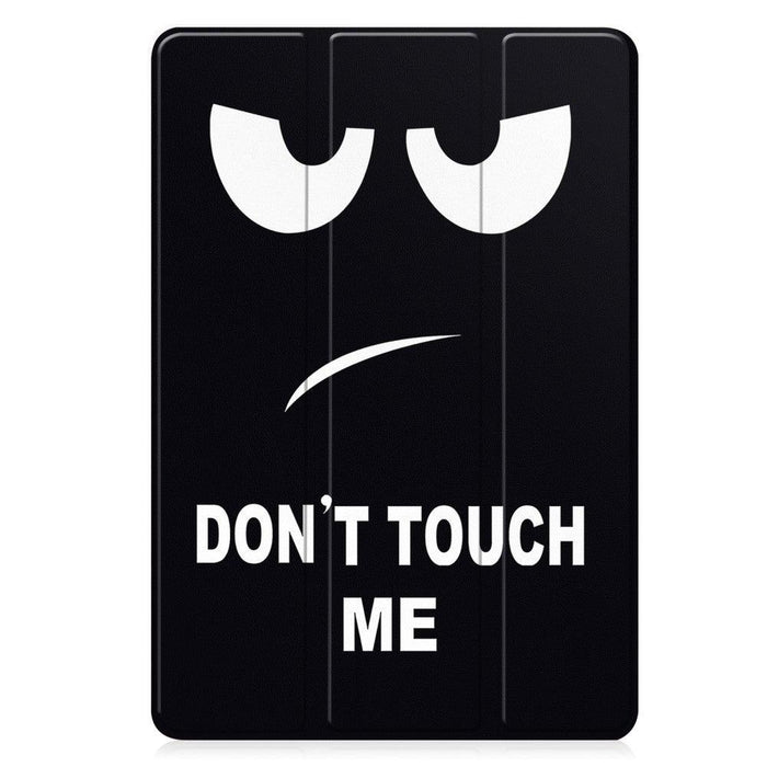 For Samsung Galaxy Tab S9 FE 10.9 / Tab S9 11 Case Leather Pattern Printing Smart Tablet Cover with Pencil Holder - Don't Touch Me - buy-cases