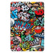 For Samsung Galaxy Tab S9 FE 10.9 / Tab S9 11 Case Leather Pattern Printing Smart Tablet Cover with Pencil Holder - Graffiti - buy-cases