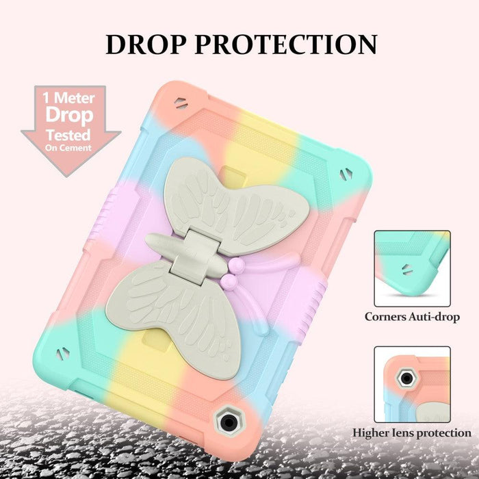 For Samsung Galaxy Tab A9 plus 11 Case Butterfly Shape Silicone with Shoulder Strap - buy-cases