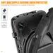 For Samsung Galaxy Tab A9 8.7 Case Rotary Kickstand PC+Silicone Hand Strap Tablet Cover - Black - buy-cases