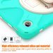 For Samsung Galaxy Tab A9 8.7 Case Rotary Kickstand PC+Silicone Hand Strap Tablet Cover - Mint Green - buy-cases