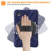 For Samsung Galaxy Tab A9 8.7 Case Rotary Kickstand PC+Silicone Hand Strap Tablet Cover - Navy Blue - buy-cases