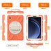 For Samsung Galaxy Tab A9 8.7 Case Rotary Kickstand PC+Silicone Hand Strap Tablet Cover - Orange - buy-cases