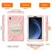 For Samsung Galaxy Tab A9 8.7 Case Rotary Kickstand PC+Silicone Hand Strap Tablet Cover - Pink - buy-cases