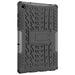 For Samsung Galaxy Tab A9 plus 11 Case Tire Texture Shockproof TPU+PC Tablet Cover with Kickstand - Black - buy-cases