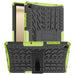 For Samsung Galaxy Tab A9 plus 11 Case Tire Texture Shockproof TPU+PC Tablet Cover with Kickstand – Green - buy-cases