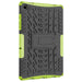 For Samsung Galaxy Tab A9 plus 11 Case Tire Texture Shockproof TPU+PC Tablet Cover with Kickstand – Green - buy-cases